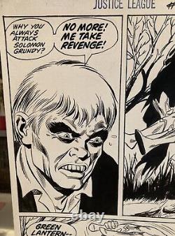 Justice League 91 P 22 Original Art DC 1971 Dillin Giella Solomon Grundy splash