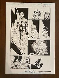 Justice League of America 41 pg 4 Original Art by Mark Bagley Plastic Man