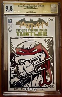 KEVIN EASTMAN ORIGINAL RAPHAEL SKETCH CGC SS 9.8 SIGNED #1 Original Art