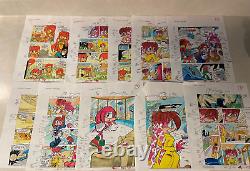 KNUCKLES #16 ART original color guides SONIC HEDGEHOG RARE Complete 22 pages