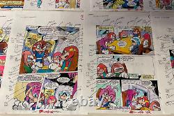 KNUCKLES #16 ART original color guides SONIC HEDGEHOG RARE Complete 22 pages