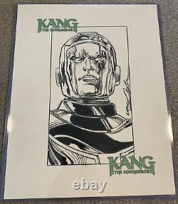Kang The Conqueror Original Comic Art Sketch By Neal Adams Signed 8.5x11
