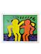 Keith Haring Graffiit Art Pop Art Best Buddies Original Painting (1990)