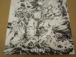 Ken Lashley Original Comic Art Oa Marvel Thor #25 Cover Sdcc Excl #181 Homeage