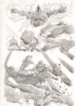 Keron Grant DC Comics Titans Beast World Waller Risin Original Comic Art Page 27