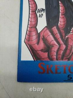 Kevin E. Meinert Sketchbook # 5 / 25 signed original spiderman comic art g5b2
