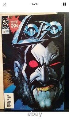 LOBO #1 COVER ORIGINAL ART SKETCH AND WATER PAINTED BY SIMON BISLEY w COA