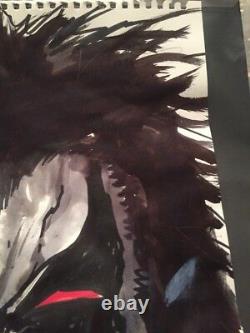 LOBO #1 COVER ORIGINAL ART SKETCH AND WATER PAINTED BY SIMON BISLEY w COA