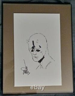 Lee Weeks Daredevil original art. Convention sketch. Signed hand drawing