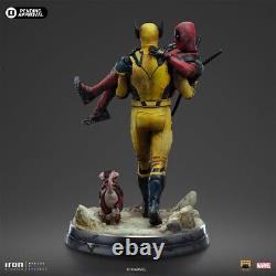 Limited. 110 DLX Art Statue. Wolverine Carrying Deadpool withdogpool ships free