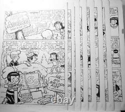 Little Archie High in the Sky 8 pg story Original Comic Art Hot Air Balloon