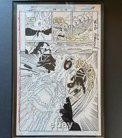 MARVEL ORIGINAL ART Comic Book Page Warlock & Infinity Watch Olliffe Almond