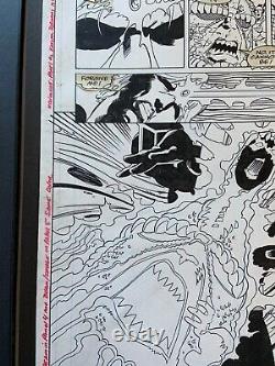 MARVEL ORIGINAL ART Comic Book Page Warlock & Infinity Watch Olliffe Almond