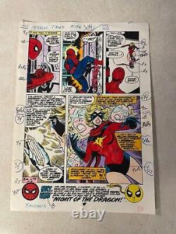 MARVEL TALES #196 art original color guide BYRNE CLAREMONT MS MARVEL SPIDER-MAN