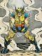 Marvel X-men 11x17 Battle Damaged Wolverine Original Art By Rob Broussard