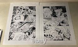 MEDIEVAL LADY DEATH BELLADONNA #1 original art 2 PAGES PULIDO 2005 FACE DEMONS