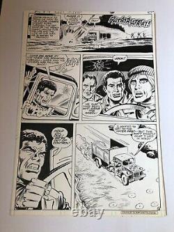 MEN OF WAR #19 original art GRAVEDIGGER 1979 AYERS DODGE GERMAN BULLETS BOMBS