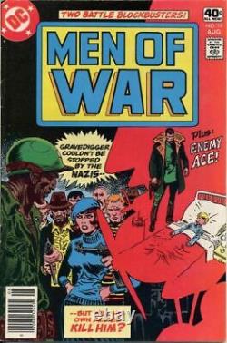 MEN OF WAR #19 original art GRAVEDIGGER 1979 AYERS DODGE GERMAN BULLETS BOMBS