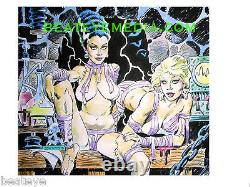 MIKE HOFFMAN-Original Art-Comic Art-Frankenstein, Monster, Animation, VAMPIRE, pinup