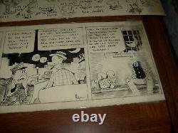 MUTT & JEFF ORIGINAL COMIC STRIP ART, lot6. (UNFINISHED, SKETCHES, LETTERING)