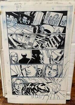 Marvel Comics Original Art Iron Man Issue 21 Page 16 Scott Hanna Joe Bennett