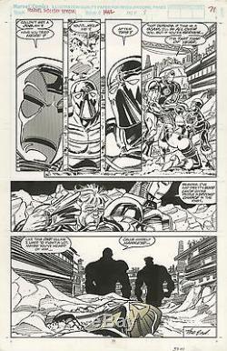 Marvel Holiday Special Page 71 Iron Man Original Art 1/1 Super Nice Steal