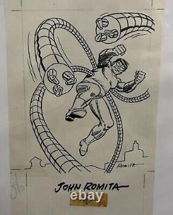 Marvel Series 2 (1991) Dr. Octopus Card Art #136 John Romita Sr. Original Art