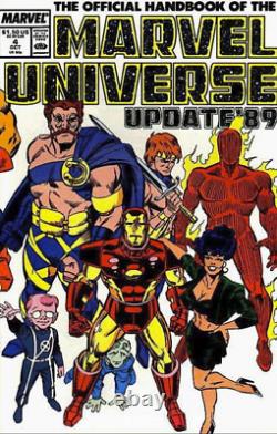 Marvel Universe Update'89 Original Comic Art Iron Man Lab Layton, Guice
