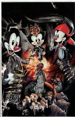 Miran Kim Original Painted Cover Art Animaniacs #19 DC Comics X-files Artwork