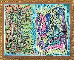 Modern Abstract Painting Graffiti Art Cubism Anime Cartoon Original Psychedelic