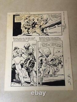 NAZA stone age warrior #8 ORIGINAL ART, BEATEN WITH CLUB, SLAVES, KEENA, 1965