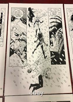 NIGHTVISION #4 original art 3 pages in a row Quinn of FAUST sexy VAMPIRE 1992