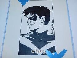 Neal Adams Original Art Sketch DC Batman Dick Grayson Nightwing