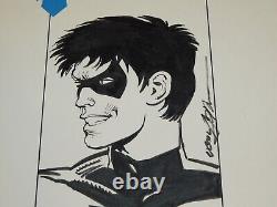 Neal Adams Original Art Sketch DC Batman Dick Grayson Nightwing