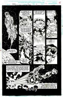 Nova #16 Original Art Comic page 11- Wolverine Wonder Woman Spider-Man Marrinan