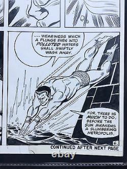 ORIGINAL ART Ross Andru / Mooney / Rosen Sub-Mariner 39 1971 Namor remakes NYC