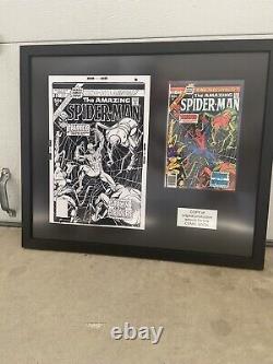 ORIGINAL Rare Spider-man Comic Book and A Full Size Copy Of The Original Artwork