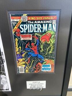 ORIGINAL Rare Spider-man Comic Book and A Full Size Copy Of The Original Artwork