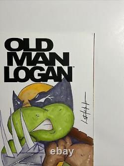 Old Man Logan #1 (2015) 9.4 NM Marvel Sketch Variant TMNT Wolverine Original Art