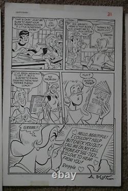 Original Archie Comic Art Full 6 Page Story Al Milgrom Al Bigley! +archie Comic