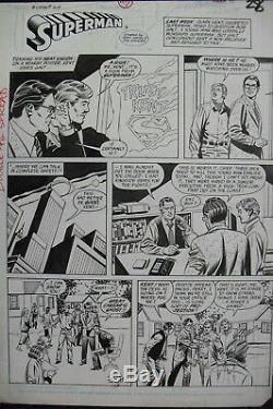 Original Art ACTION COMICS #610, CURT SWAN pencils & signed, John BEATTY inks