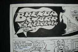 Original Art Comic Strip BRENDA STARR REPORTER 1/1982, RAMONA FRADON pencil, ink