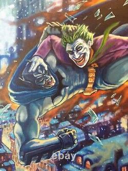 Original Art, Fantasy, SciFi Paintings, Comic Art, Batman, Joker 16x20, Acrylic