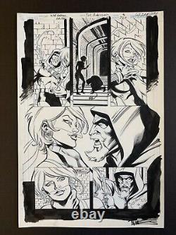 Original Art GREEN ARROW vs BLACK CANARY #19, pg. 8, Mike NORTON, Joe RUBINSTEIN