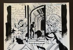 Original Art GREEN ARROW vs BLACK CANARY #19, pg. 8, Mike NORTON, Joe RUBINSTEIN