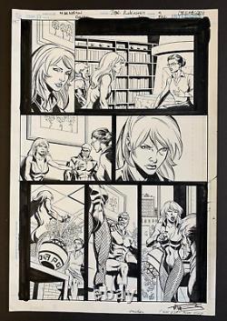 Original Art GREEN ARROW vs BLACK CANARY #20, pg 9, Joe RUBINSTEIN, Mike NORTON