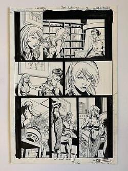 Original Art GREEN ARROW vs BLACK CANARY #20, pg 9, Joe RUBINSTEIN, Mike NORTON