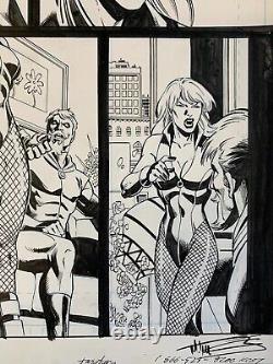 Original Art GREEN ARROW vs BLACK CANARY #20, pg 9, Joe RUBINSTEIN, Mike NORTON