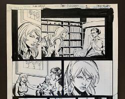 Original Art GREEN ARROW vs BLACK CANARY #20, pg 9, Joe RUBINSTEIN, Mike NORTON