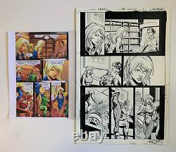 Original Art GREEN ARROW vs BLACK CANARY #20, pg 9, Joe RUBINSTEIN, Mike NORTON